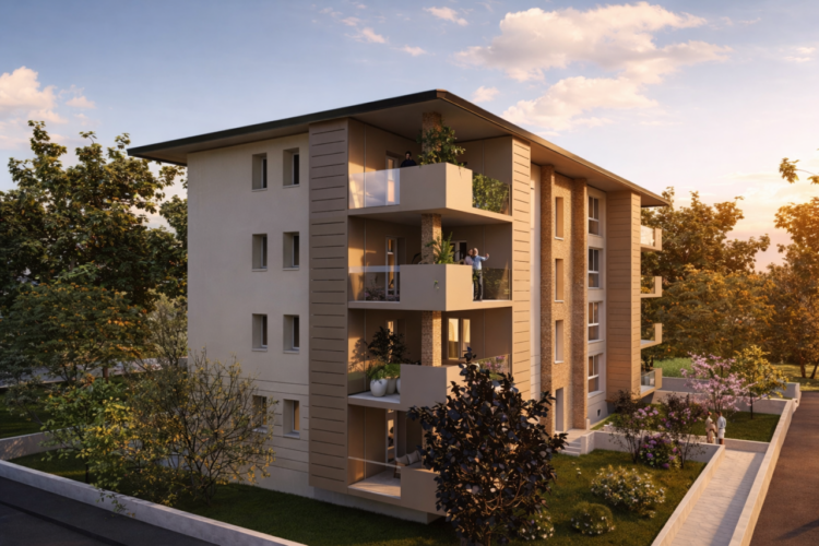 MONTICELLI TERME: ELEGANTE TRILOCALE CON GIARDINO