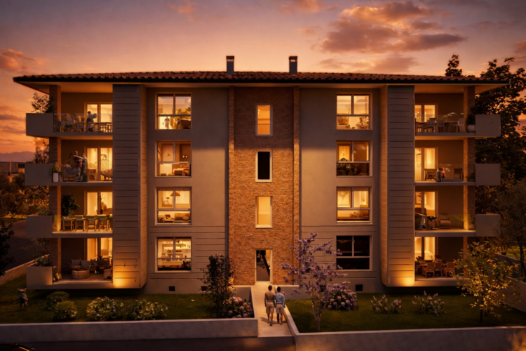 NUOVA COSTRUZIONE A MONTICELLI: GIARDINO PRIVATO, LOGGIA E AMPIA TAVERNA