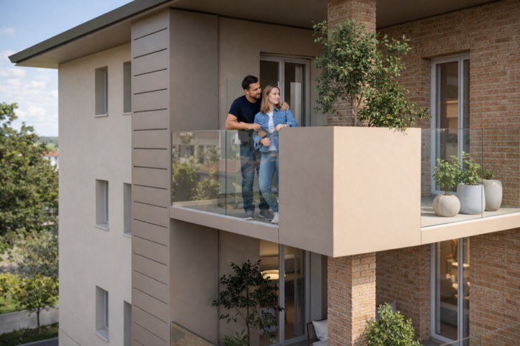 MONTICELLI TERME: ELEGANTE TRILOCALE CON GIARDINO